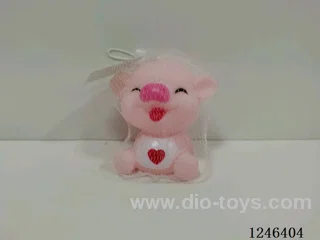 Rubber-moulded squeaky piglet (4 colours)