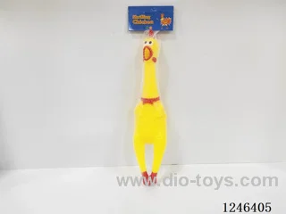 Rubber-moulded large squeaky chicken
