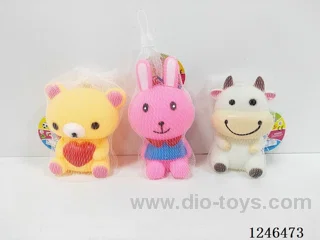 BB Whistle Cartoon Animals 3 Designs Assorted