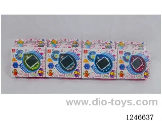 Upgraded 197-in-1 Multilingual Electronic Pet Machine with Cartoon Colour Background included battery 2*AG13