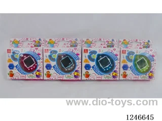 Upgraded 197-in-1 Multilingual Electronic Pet Machine with Cartoon Colour Background included battery 2*AG13