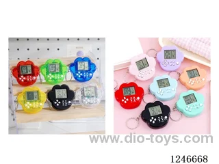 Tetris game console 12colors included battery