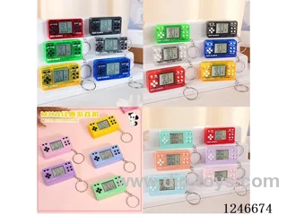 Tetris game console 12colors included battery