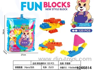 120PCS building  block in hand bag