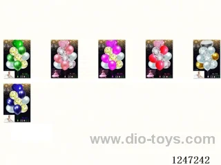 Latex Balloons with Sequins 9PCS