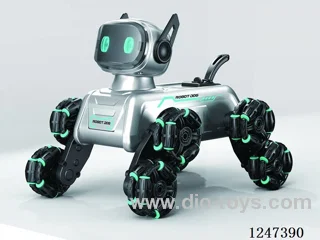8-wheeled RC stunt mechanical dog  W L/M included battery(single remote control)