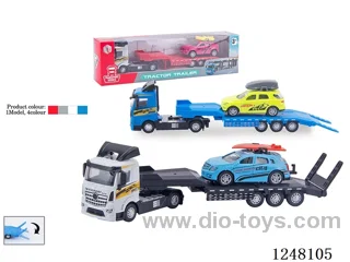 Free wheel trailer + pull back vehicle