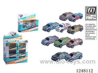 pull back tin car 24PCS 10 mixed
