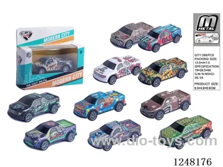 pull back tin car 10 mixed