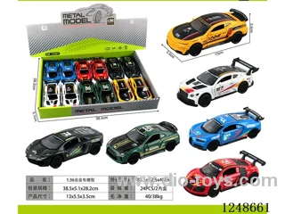 1:36 Alloy Car Model Set 12PCS