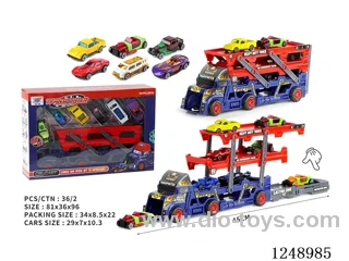 Folding transport catapult car with 6 alloy cars