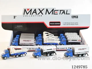 free wheel alloy car 3 mixed - optional model 12PCS
