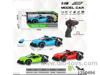 1:18 4ch 2.4G rc alloy car included battery
