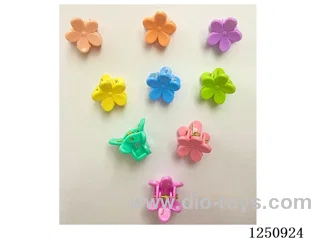 Flower-shaped mini hair clip