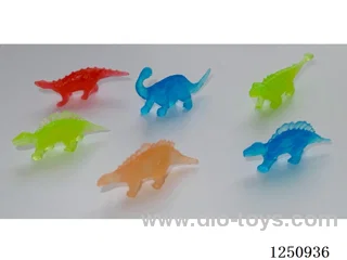 Glow-in-the-dark soft dinosaur
