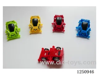 Pull back four-wheel drive car