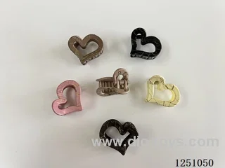 Printed Heart Hair Clip