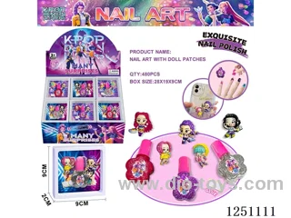 Nail Polish Figurine Sticker Manicure Set (24PCS)
