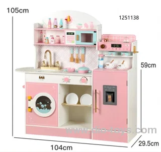 Wooden kitchen toy in color box