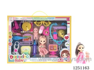 27-inch Vision Chart Medical set(including IC stethoscope) - 6.5 inch doll