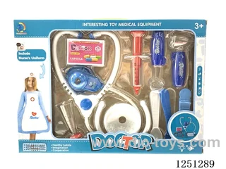 doctor set with Nurse Apron 12PCS included battery 7*AG10