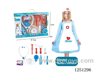 doctor set with Nurse Apron 12PCS included battery 5*AG10