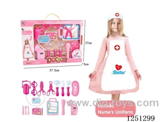 doctor set with Nurse Apron 18PCS included battery 4*AG10