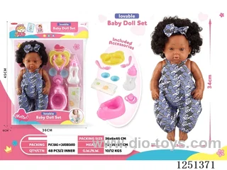 14 inch doll set with IC included battery 3*AG13