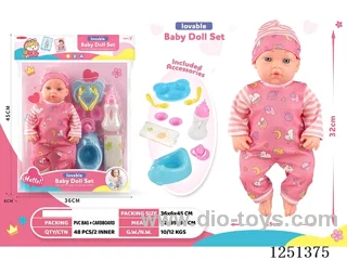 14 inch doll set with IC included battery 3*AG13