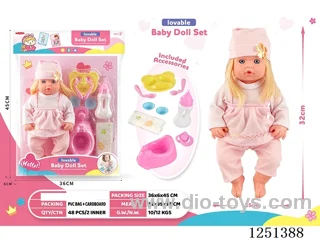 14 inch doll set with IC included battery 3*AG13