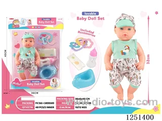 14 inch doll set with IC included battery 3*AG13