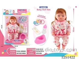 14 inch doll set with IC included battery 3*AG13