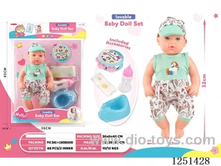 14 inch doll set with IC included battery 3*AG13