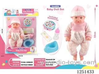 14 inch doll set with IC included battery 3*AG13