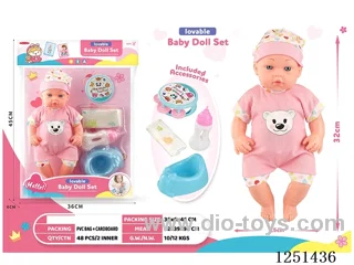14 inch doll set with IC included battery 3*AG13
