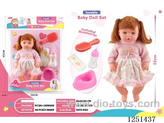 14 inch doll set with IC included battery 3*AG13