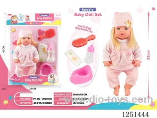 14 inch doll set with IC included battery 3*AG13
