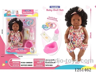14 inch doll set with IC included battery 3*AG13