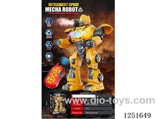 rc robot with spray included battery