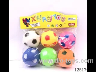 6 enameled footballs with whistles