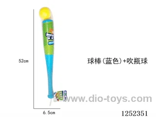 Baseball bat + blow-up ball