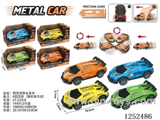 Inertia drifting alloy car 4 mixed