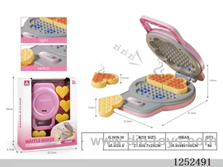 Waffle maker set W L/M/colour changing not included battery