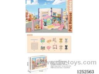 DIY scene with 4 dogs set