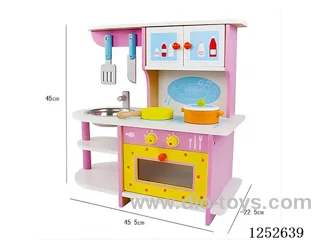 Wooden toy - Pink Gas Cooktop