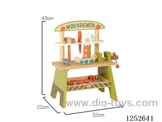 Wooden toy - Green Tool Counter