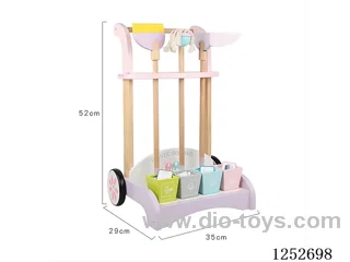 Wooden toy - Ice Cream Cart