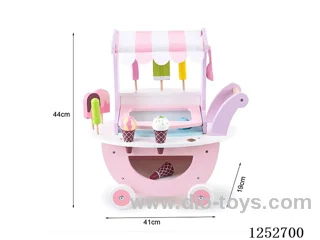 Wooden toy - Shopping Cart