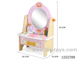 Wooden toy - Corner Dollhouse Pink Model