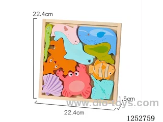 Wooden toy - Tetris Traffic Large